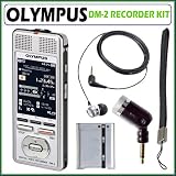 Olympus DM-2 4GB microSD Digital Voice Recorder + Accessory Kit
