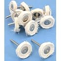12 Jewelry Polishing Buffing Wheels Mandrel fits Dremel