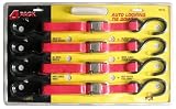 KR Tools 18310 Pro Series 4-Piece Automatic Locking Tie Downs