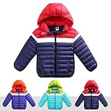 ダウンコート ジャケット　 軽量 ダウン90%使用　子供用　　女の子　男の子　子供用フード付きダウンジャケット 撥水加工 コンパクト収納 Blue,120