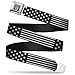Buckle-Down Seatbelt Belt - Americana Stars & Stripes2 Weathered Black/Gray - 1.5