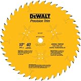 DEWALT DW7140PT 10-Inch 40 Tooth ATB... from 10" Table Saw Blades