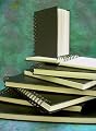 Black Cover Sketchbook- Spiral Wirebound 8-1/2x11 Inches