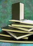 Black Cover Sketchbook- Spiral Wirebound 8-1/2x11 Inches