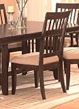 2 Cappuccino Finish with Birch Veneer Side Chairs