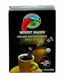 Mount Hagen Organic Instant Regular Coffee, 25-Count Single Serve packets  (Pack of 4)