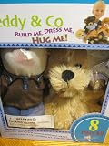 8 Pc Kit Teddy & Co Build Me, Dress Me, Hug Me! 12" , Build and Stuff, Light Brown Puppy Dog with Stuffing and Heart!