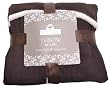 Microfiber Patch Throw 50" X 60" Color Brown