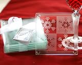 Review Kate Aspen  / Crystal Snowflake Glass Coasters