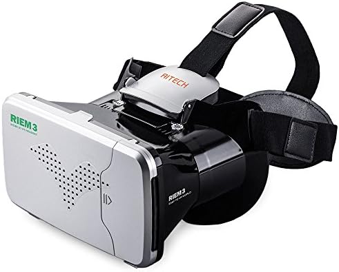 RITECH Riem 3 Virtual Reality 3D VR Glasses Head Mounted Headset Private Theater for 3.5 - 6 inches Smartphone