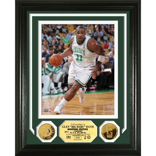 Highland Mint Boston Celtics Glen Davis Photo With Gold Coins