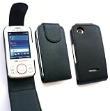 EMARTBUY SONY ERICSSON SPIRO W100 PREMIUM PU LEATHER FLIP CASE/COVER/POUCH BLACK