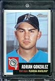 2002 Topps Heritage # 184 Adrian Gonzalez Florida Marlins Baseball Card - Mint Condition - Shipped In Protective ScrewDown Case!