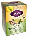Yogi Green Tea Blueberry Slim Life, Herbal Tea Supplement, 16-Count Tea Bags (Pack of 6)