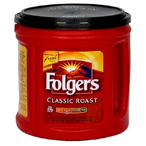 Folgers Classic Roast Ground Coffee, 39-Ounce Can (Pack of 3)