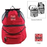 Nebraska Cornhuskers NCAA Zuma Insulated Backpack (Red) (Embroidered Logo)