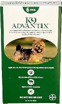 K9 Advantix Flea Control for Dogs up to 10 Pounds (6 Applications)