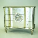 Venice Dresser - Silver Leaf (Silver) (34H x 40W x 20.5D)