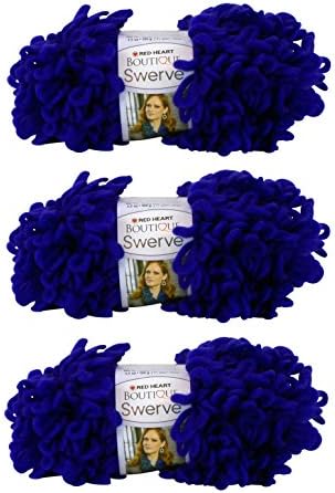 Coats &amp; Clark Red Heart Boutique Swerve Yarn Pack of 3: Deep Purple