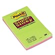 3M Post-It Super Sticky Notes, 5 X 8, Assorted Ultra Colors, 4 45-Sheet Pads/Pk