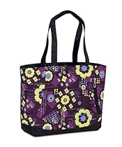 Hot Sale High Sierra Shelby Tote (16 x 14 x 5-Inch, Purple/Green Flowers)