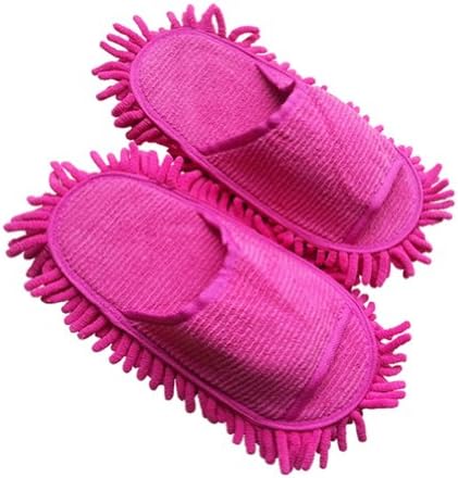 Microfiber Floor Cleaning Slippers (pink)