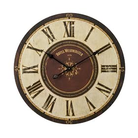 Oversized Wood Wall Clock