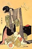 51nFoItq6aL. SL160  Japanese Mother and Child by Kitigawa Utamaro. Size 17.75 X 26.50 Art Poster Print