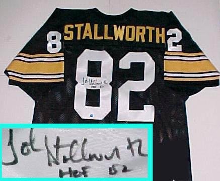 John Stallworth Hand Signed Steelers Throwback Jersey w/ Inscr.