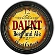 Daunt 's Beer and Ale Black Cascading Pub Style Wall Clock