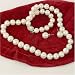 Jewelry : Pearl Freshwater Cultured Silver .925 White Necklace 9-9.5mm 17" Stud Earring 10.0mm Travel Pouch