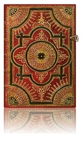 Paperblanks Journal: Ventaglio Rosso Midi - Lined