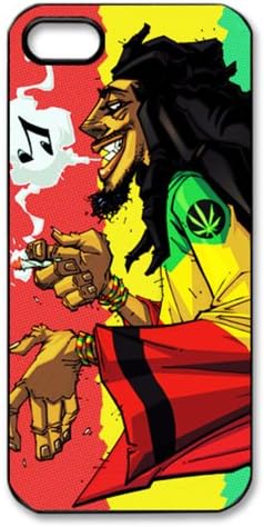 CTSLR Music &amp; Singer Series Protective Snap-on Hard Back Case Cover for iPhone 5 - 1 Pack - Bob Marley &amp; Rasta, Reggae - 6