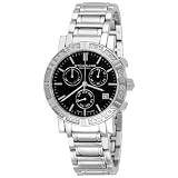 Best Buy Stuhrling Original Women’s 315L.12111 Regent Swiss Chronograph Diamond Black Dial Watch Womens Chronograph Watches