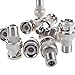 Bluecell 10 Pcs Replacement BNC Male to F Female Plug Metal Adapter Connectors Video and Headend Applications