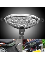 Sports: 1x Integrated 10 Eagle Eye LED Crystal Clear Lens Running Rear Tail Brake Light Turn Signal OEM Fitting KTM Duke 125 200 2012 2013 - Motorbike Lights