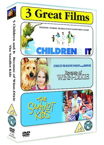 Childrens Toyshop  DVD : Family Collection - Five Children And It/Because Of Winn-Dixie/The Sandlot Kids