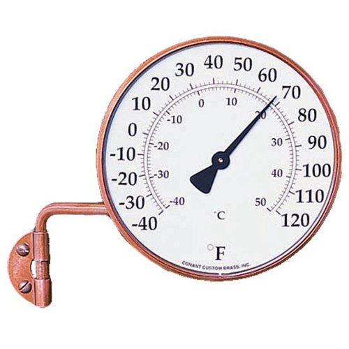 Conant Custom Brass Model T-6C Vermont Copper Dial Thermometer
