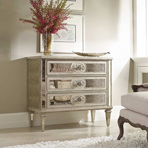 Hooker Furniture Sutherland Three Drawer Antique Mirrored Chest