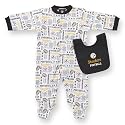 NFL Steelers Infant Snap Front Sleep N Play with Matching Bib, 3-6 Months