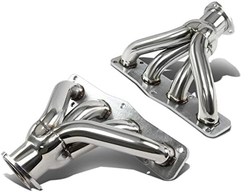Replacement for Chrysler/Dodge 331 354 392 Mopar HEMI V8 Shorty Stainless Steel Exhaust Header Kit (Polished Chrome)