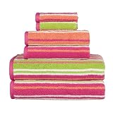 Contemporary Home 6-pc. Towel Set - Melon Stripe