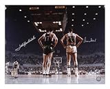 Jerry West and John Havlicek Dual Autographed 16x20 Photograph