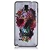 ABC(TM) Fashion Flower Skull Painting Hard Skin Case Cover For Samsung Galaxy Note 4