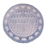 Diamond Cut Plastic Round Tray - 13