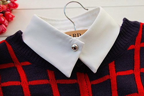 つけ襟 付け襟 シンプル ブラウス シャツ おしゃれ 白 ホワイト 春 立て襟 ビジュー レース 水色