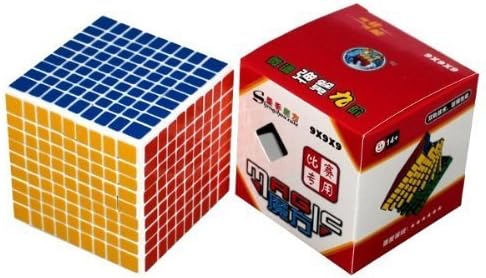 Magic Cube Puzzle White 2x2x2 3x3x3 4x4x4 5x5x5 6x6x6 7x7x7x7 8x8x8 9x9x9 10x10x10 (9x9x9)