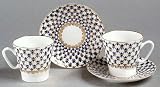 Cobalt Net Espresso Cup Set 4pc.