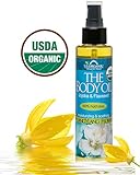 USDA Certified Organic Body & Bath Oil - Ylang Ylang Flower, 5 Fl.oz. ★ Brand New ★ The Highest Quality Pure, Certified Organic and 100% Natural Daily Body Oil ★ Luxurious. Light and Easily absorbable after shower to Moisturize Skin or Use as a Massage Oil. ★ Jojoba & Flaxseed Oil along with Vitamin E. Anti-inflammatory ★ No Alcohol, No Paraben, No Artificial Detergents, No Color, No Synthetic perfumes, No Chemicals.