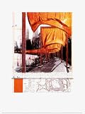 The Gates Project for Central Park, New York City by Christo,11.8 in. x 15.8 in.